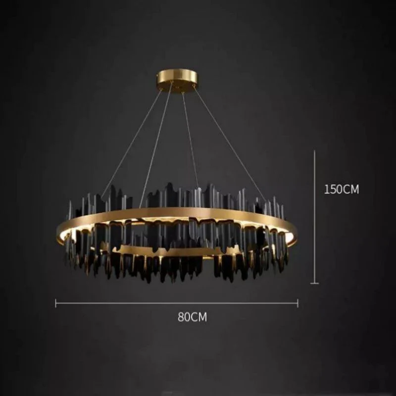 Elvira Modern Sculpture Round Chandelier - Image 11