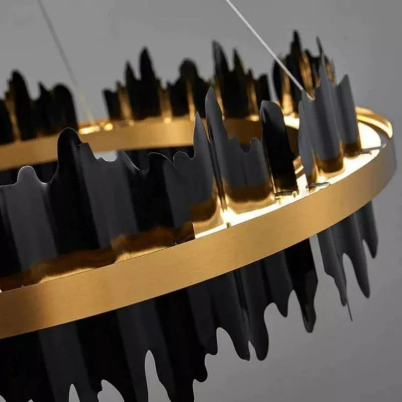 Elvira Modern Sculpture Round Chandelier - Image 15