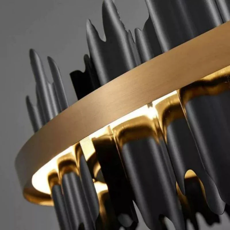 Elvira Modern Sculpture Round Chandelier - Image 4
