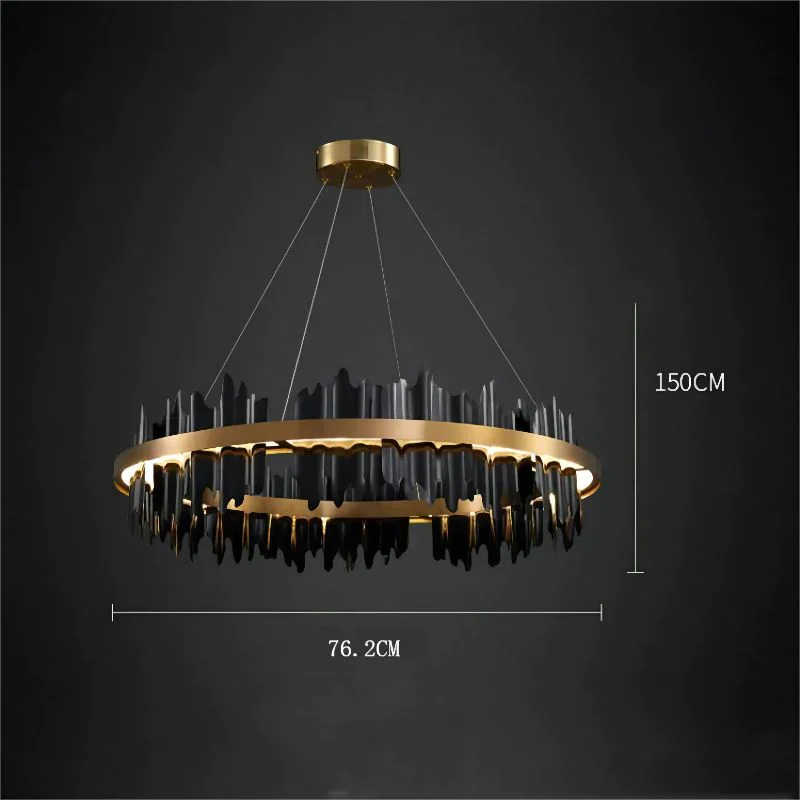 Elvira Modern Sculpture Round Chandelier - Image 7