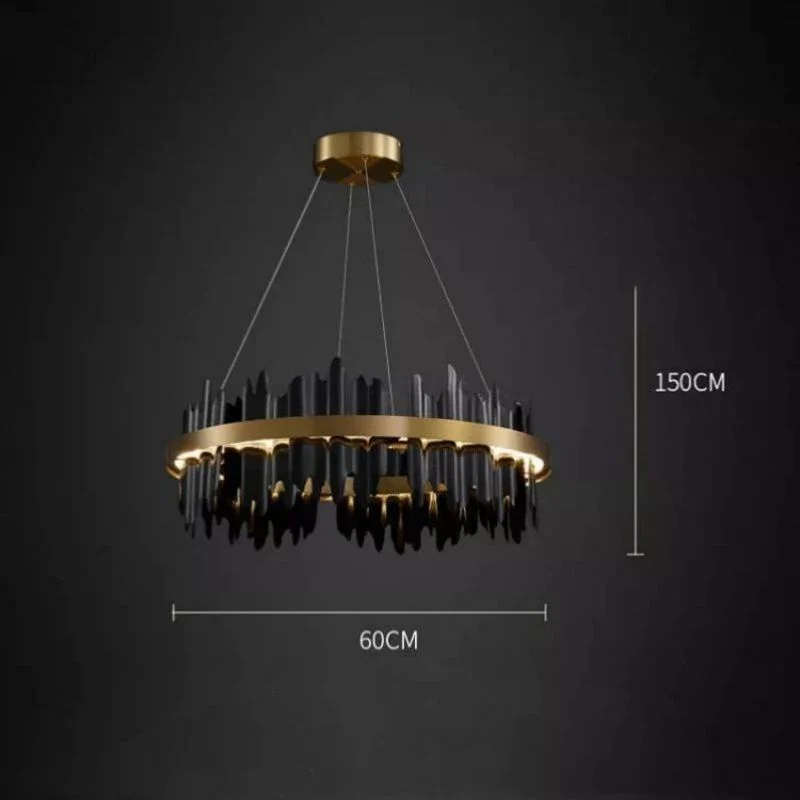 Elvira Modern Sculpture Round Chandelier - Image 9