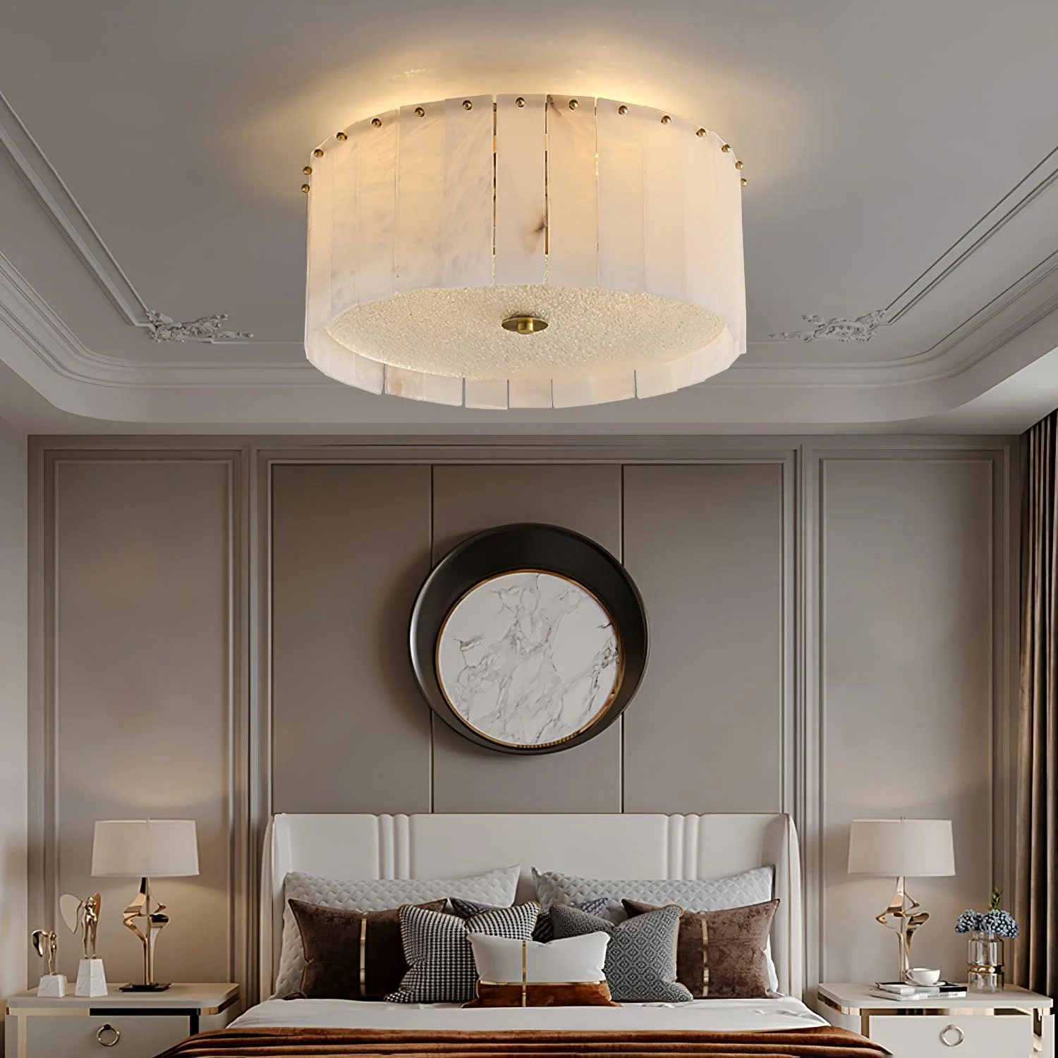 Elysian Alabaster Ceiling Lamp - Image 4