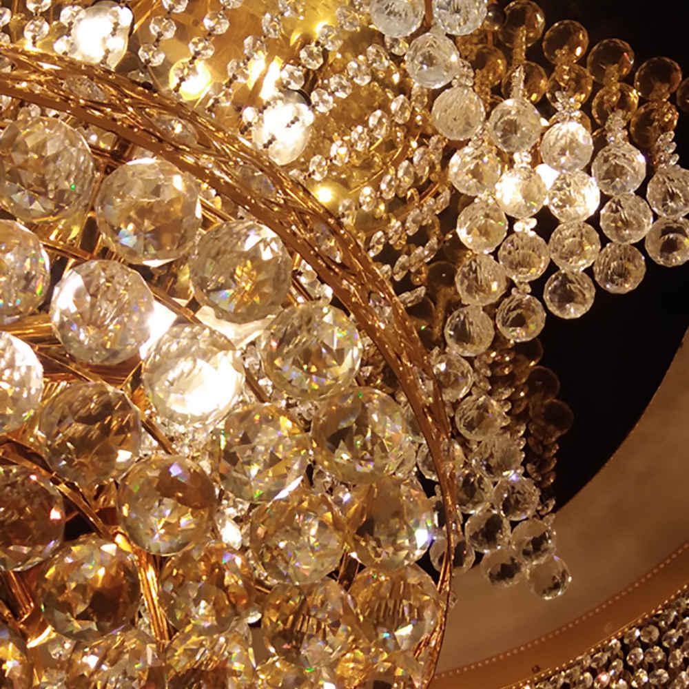 Empire flush mount crystal chandelier - Image 5
