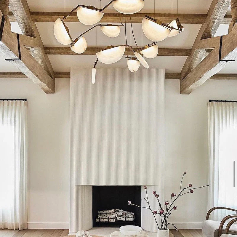 Enceladus Alabaster Chandelier, Artistic Modern Chandelier for Bar Area - Image 5