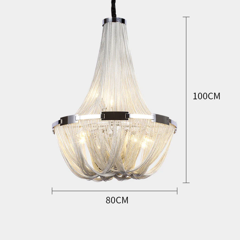 Eldorado Luxury Aluminum Chain Tassel Chandelier - Image 14