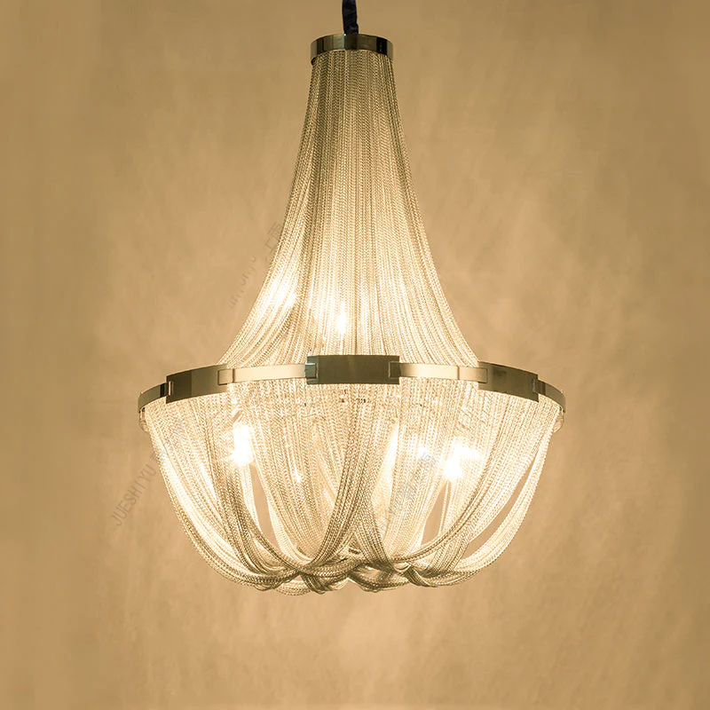 Eldorado Luxury Aluminum Chain Tassel Chandelier - Image 4