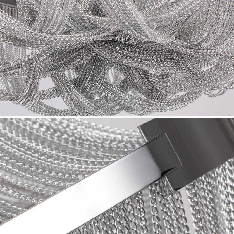 Eldorado Luxury Aluminum Chain Tassel Chandelier - Image 5