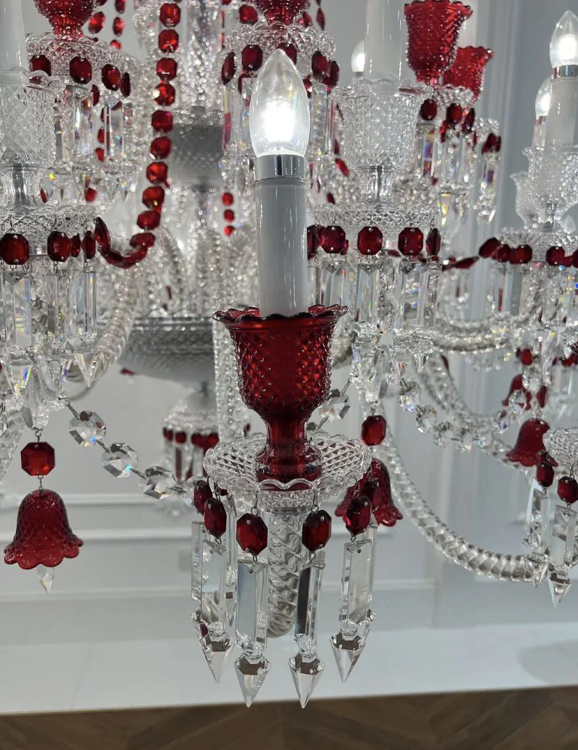 European-style Luxury Colorful Candle Crystal Oversized Chandelier Art Branch Designer Foyer/Staircase Light Fixture - Image 11