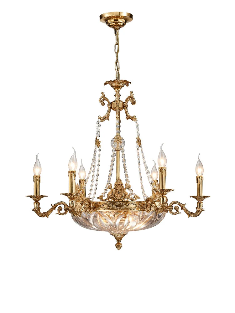 European Style Luxury Crystal Pendant Candle Chandelier for Living Room/Foyer/Entrys/Hallway - Image 2