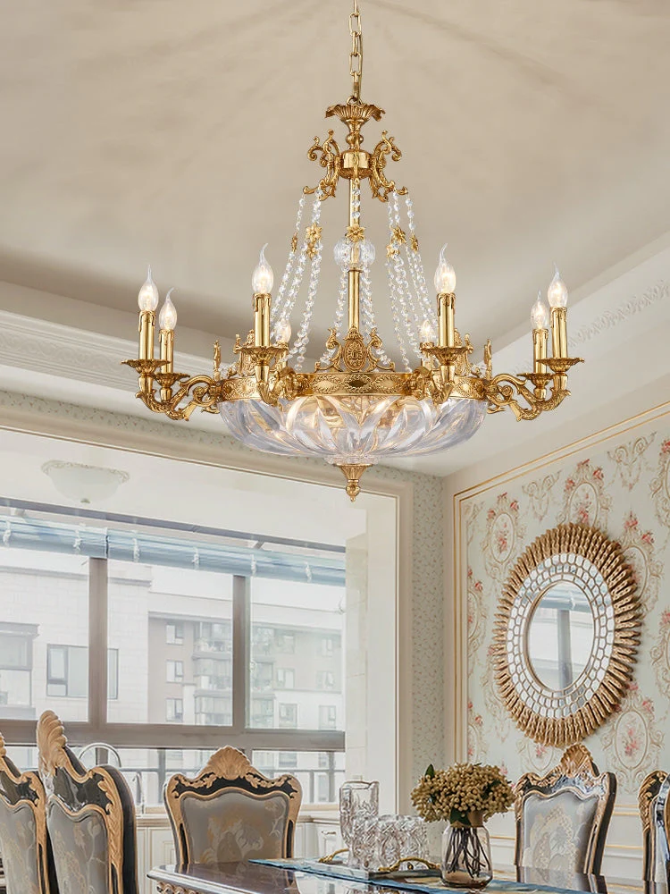 European Style Luxury Crystal Pendant Candle Chandelier for Living Room/Foyer/Entrys/Hallway - Image 3