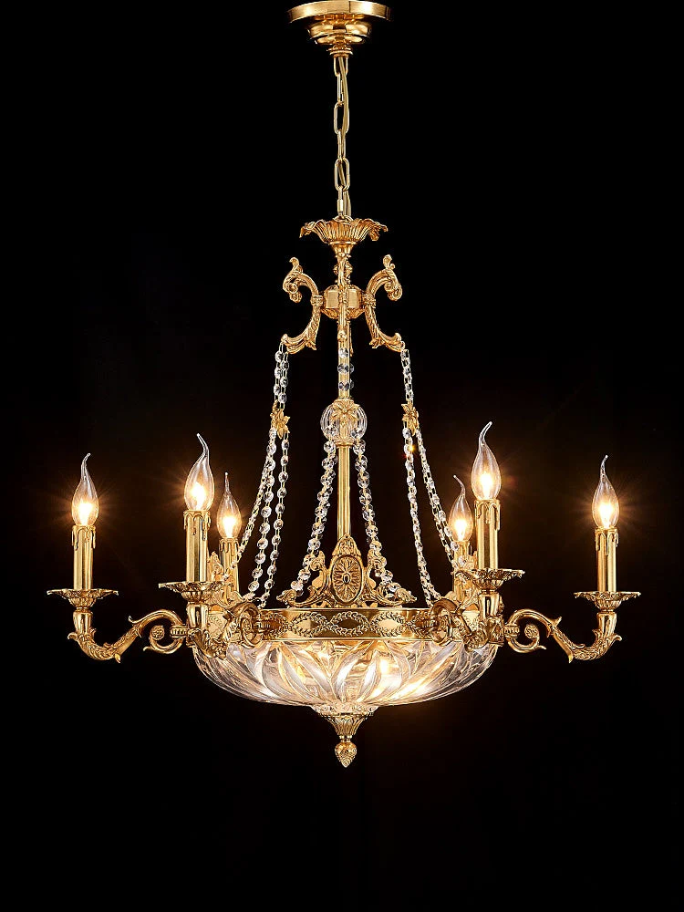 European Style Luxury Crystal Pendant Candle Chandelier for Living Room/Foyer/Entrys/Hallway - Image 6