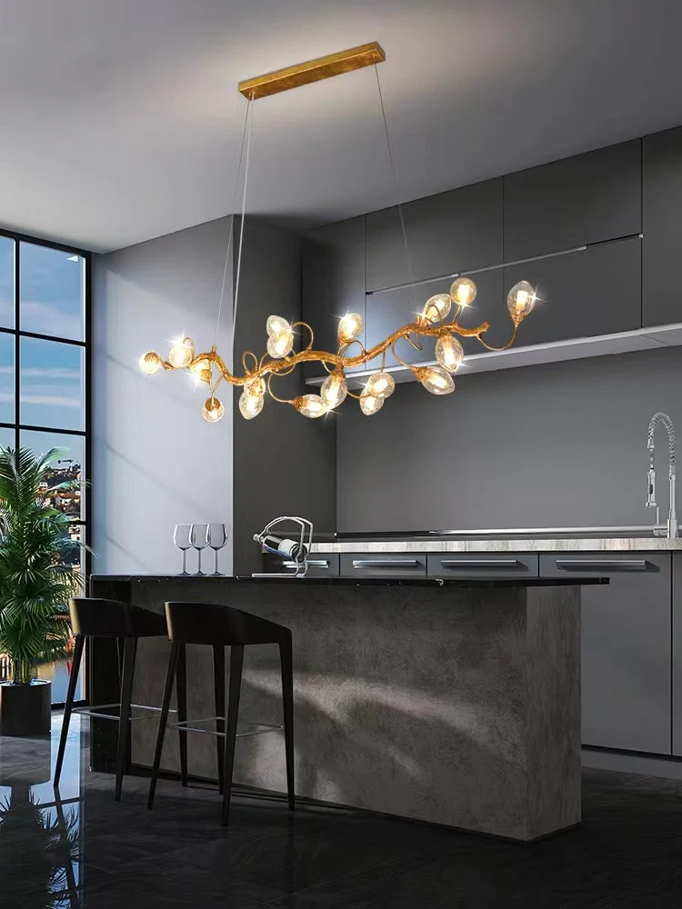 Modern Art Extra Large Branch Style Chandelier with Clear Bubble Glass Eggs for Dining Room and Living Room - Image 11