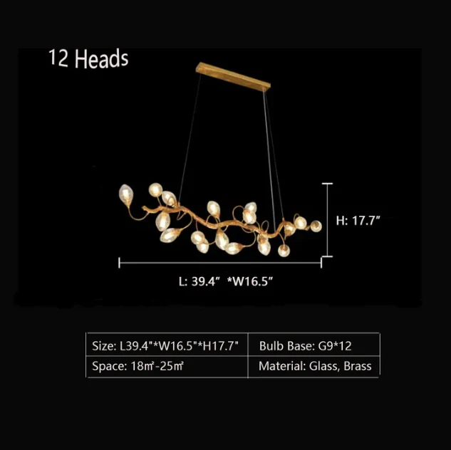 Modern Art Extra Large Branch Style Chandelier with Clear Bubble Glass Eggs for Dining Room and Living Room - Image 18