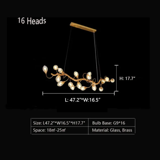 Modern Art Extra Large Branch Style Chandelier with Clear Bubble Glass Eggs for Dining Room and Living Room - Image 19