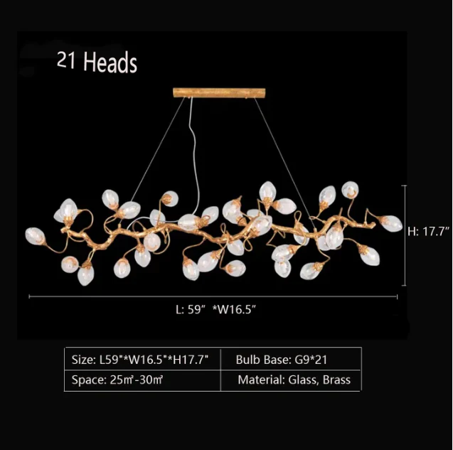 Modern Art Extra Large Branch Style Chandelier with Clear Bubble Glass Eggs for Dining Room and Living Room - Image 2