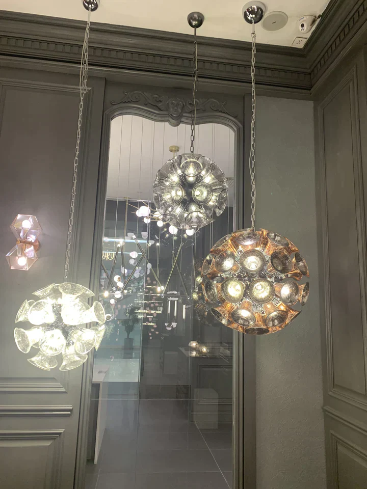 Extra Large Artistic Globe Morning glory Chandelier Modern Designer Chalice Suspension Pendant Light for Dining Room/Coffee Table - Image 2