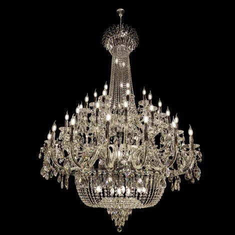 Extra Large European-style Multi-layers Candle Luxury Crystal Chandelier Gold Art Foyer/Staircase Decorative Light Fixture - Image 25