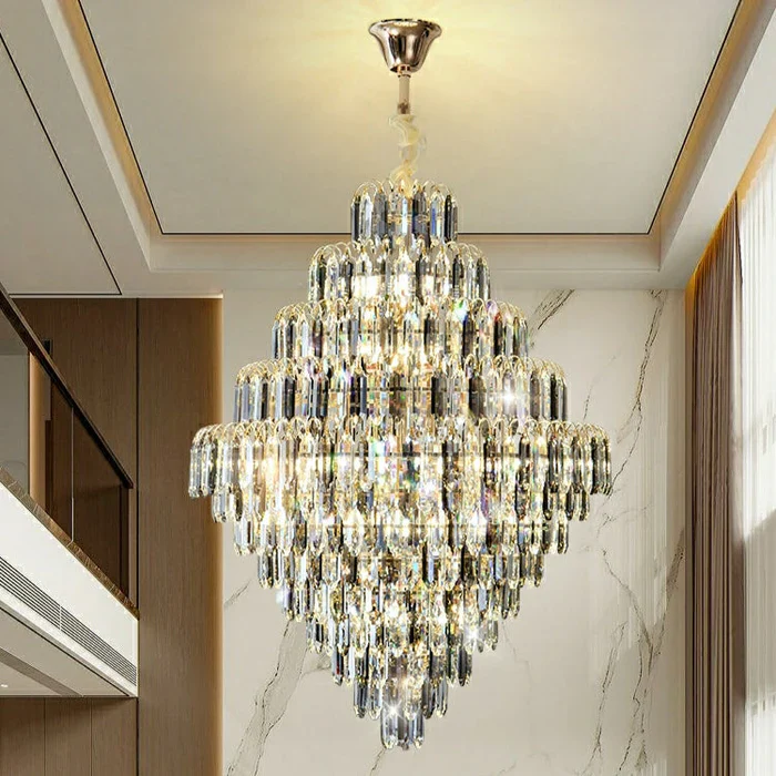 Extra Large Foyer Decorative Crystal Lighting Fixture Living Room Crystal Chandelier For Entryway Staircase - Image 2