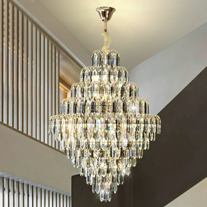 Extra Large Foyer Decorative Crystal Lighting Fixture Living Room Crystal Chandelier For Entryway Staircase - Image 3