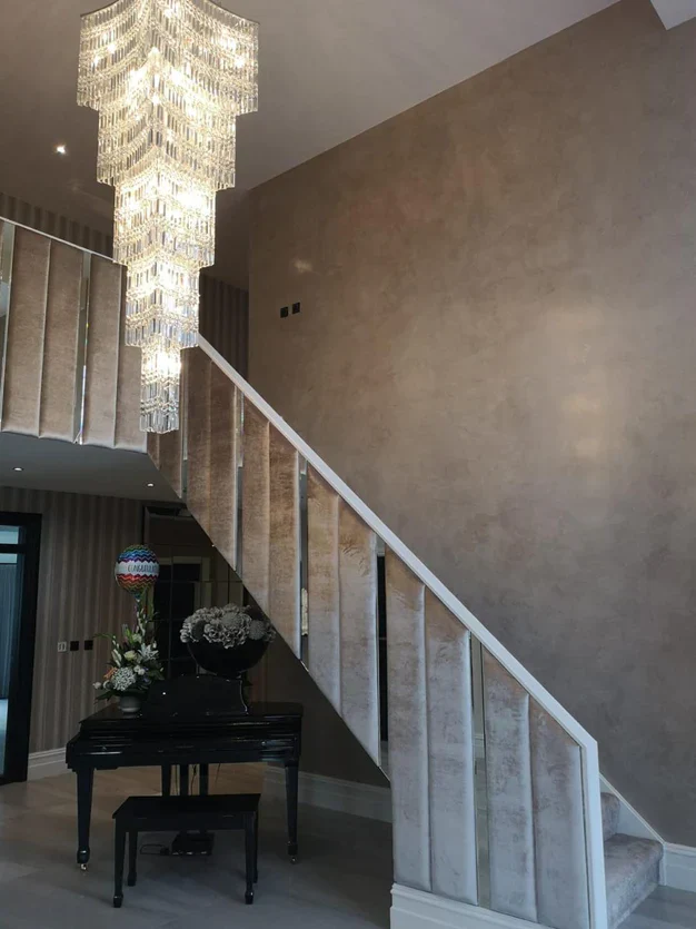Extra Large Foyer Vertical Layers K9 Crystal Chandelier Chrome Ceiling Lighting Fixture For Staircase Entryway Decor - Image 5