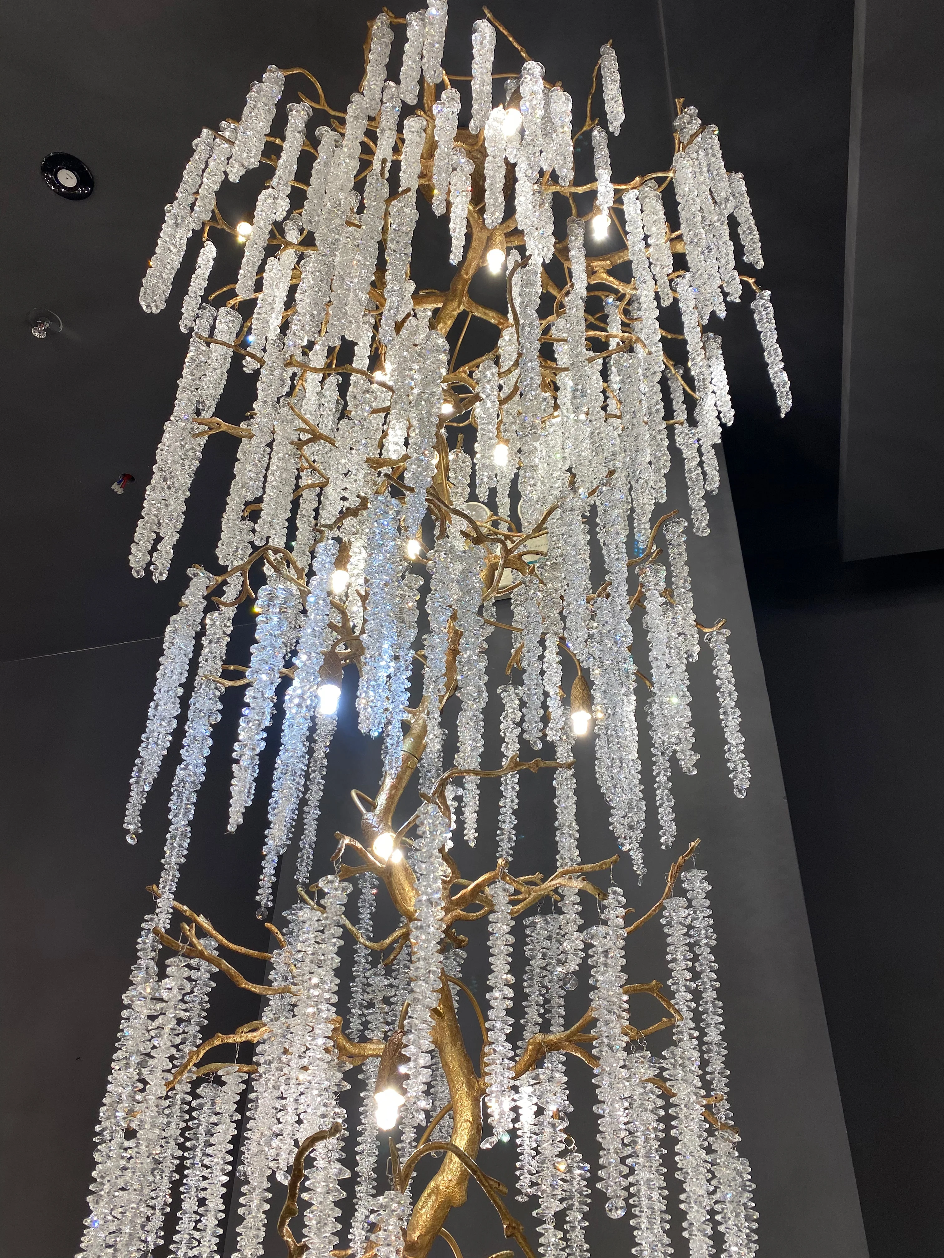 Extra Large Crystal Icicle Tree Branch Chandelier for Staircase/Hallway - Image 2