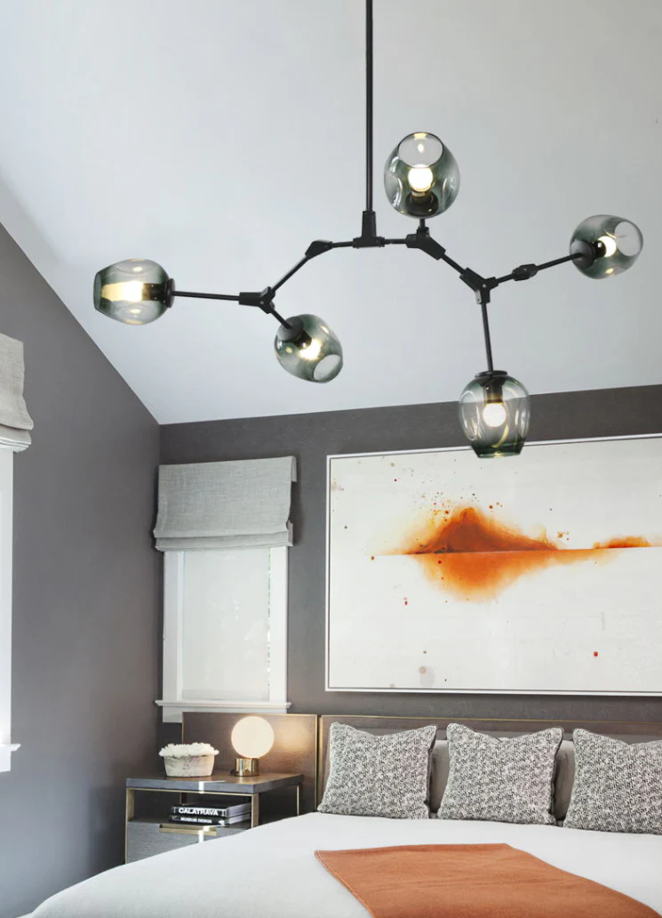 Extra Large Industrial Fashion Branch Multiple Glass Pendant Chandelier for Living/Dining Room - Image 10