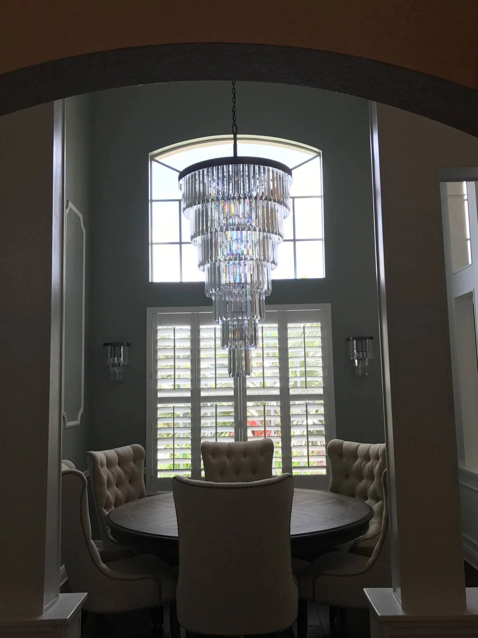 Extra Large 7-Tier Luxury Crystal Chandelier in Black/Coffee/Gold/Chrome Finish Color - Image 10
