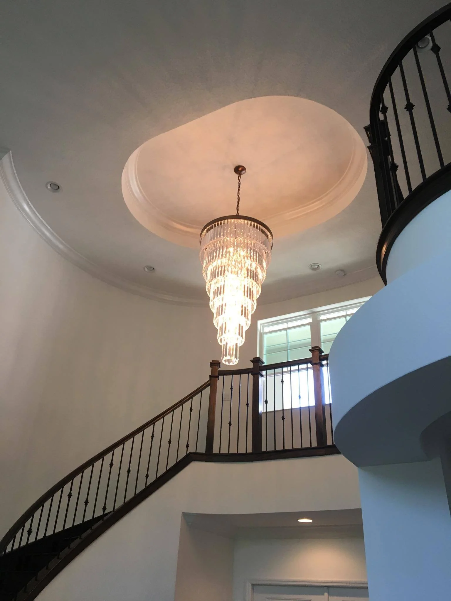 Extra Large 7-Tier Luxury Crystal Chandelier in Black/Coffee/Gold/Chrome Finish Color - Image 12