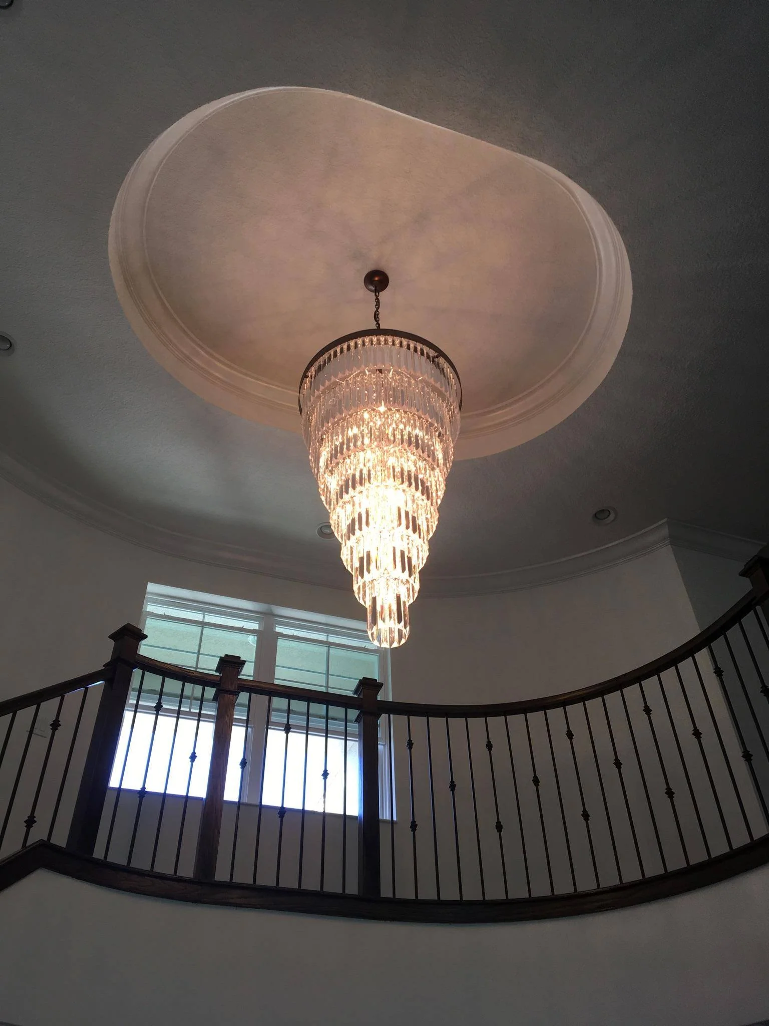 Extra Large 7-Tier Luxury Crystal Chandelier in Black/Coffee/Gold/Chrome Finish Color - Image 13