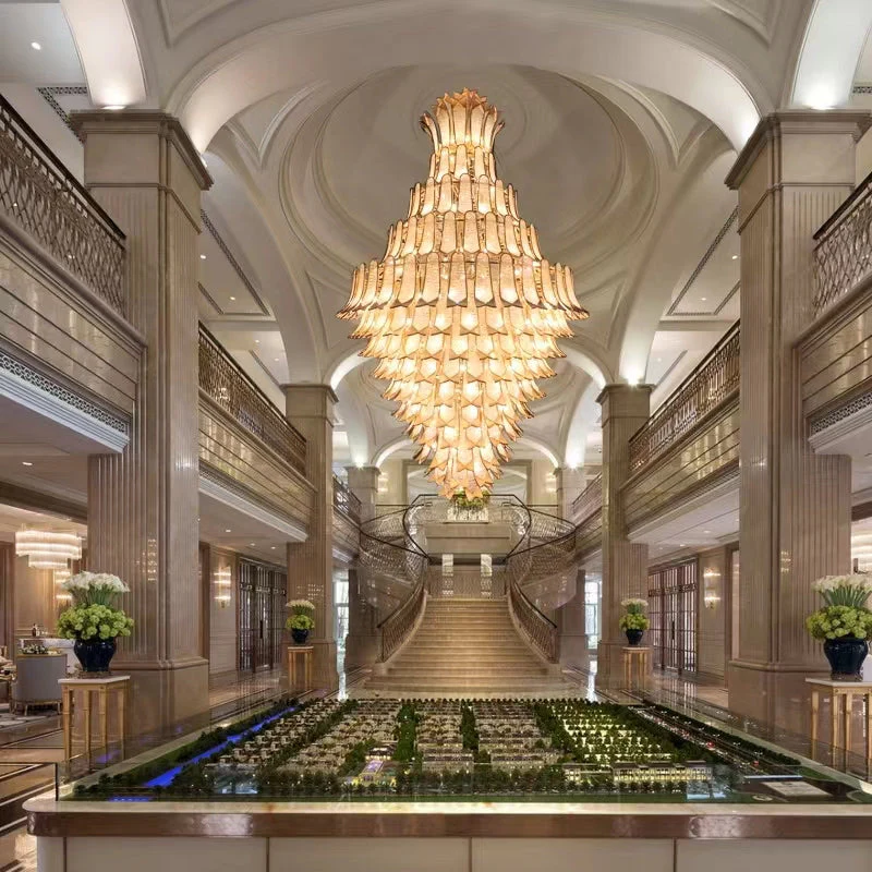 Extra Large Luxury Multi-tier Gold CrystalChandelier for Stairs/Large High-ceiling Room - Image 2