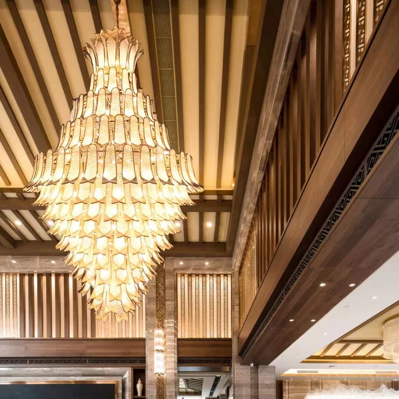 Extra Large Luxury Multi-tier Gold CrystalChandelier for Stairs/Large High-ceiling Room - Image 5