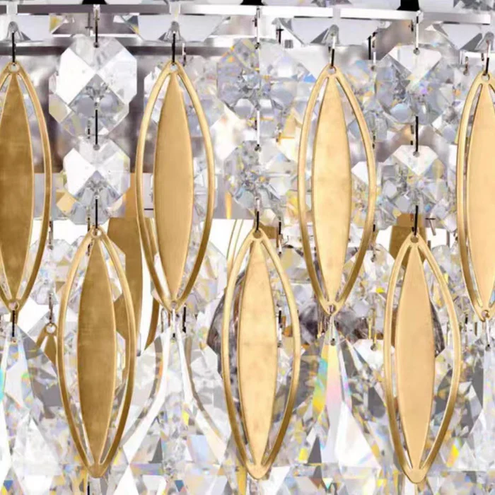 Extra Large Luxury Rectangle Crystal Pendant Chandelier for Living/Dining Room/Kitchen Island - Image 6