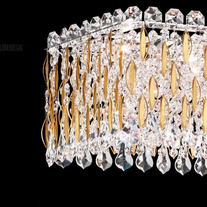 Extra Large Luxury Rectangle Crystal Pendant Chandelier for Living/Dining Room/Kitchen Island - Image 7