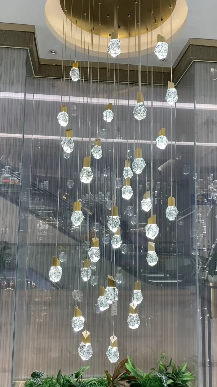 Extra Large Modern Light Luxury Creative Crystal Chandelier For 2-story/Duplex Buildings Staircase - Image 2