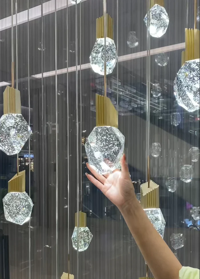 Extra Large Modern Light Luxury Creative Crystal Chandelier For 2-story/Duplex Buildings Staircase - Image 4