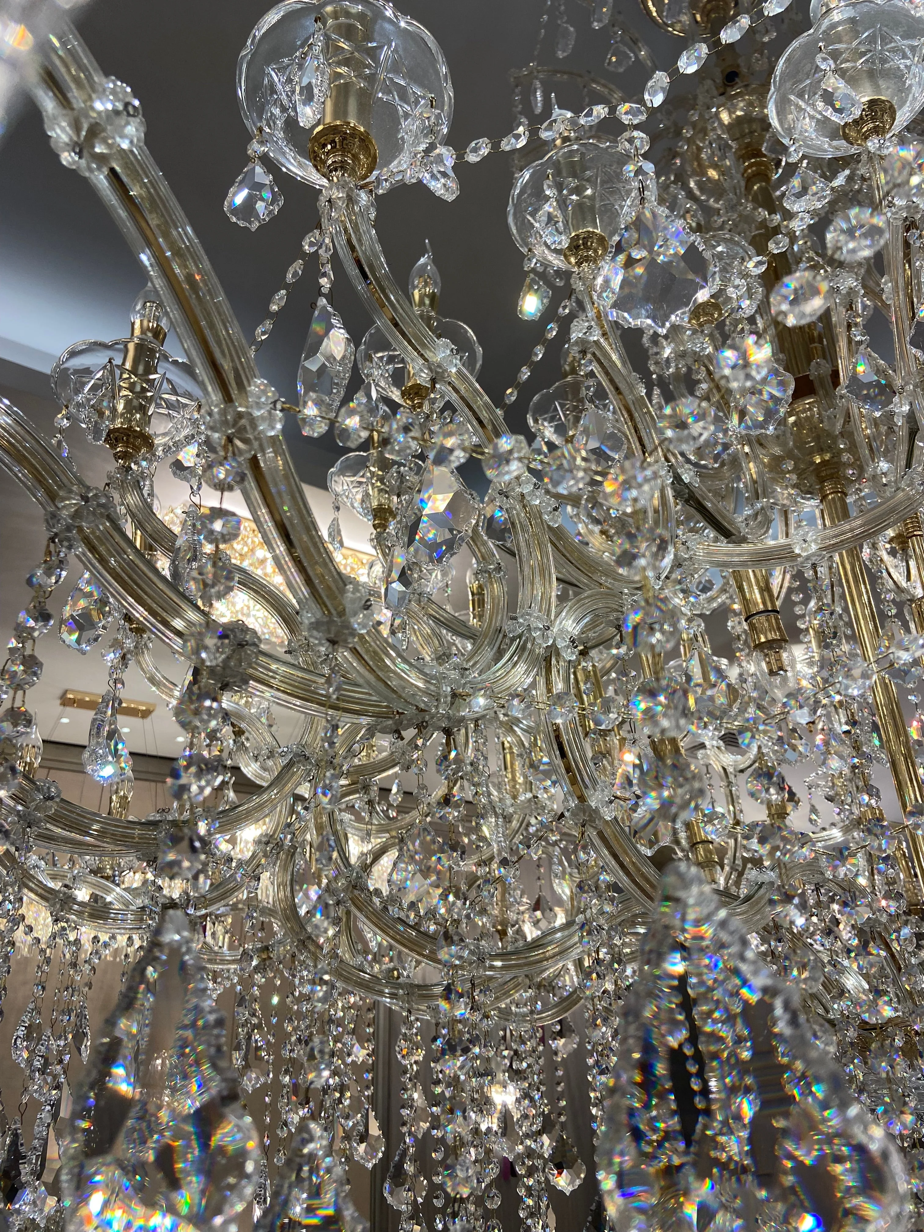 Extra Large Multi-layers Luxury Candle Branch Crystal Chandelier for Living Room/Foyer/Stairs - Image 3