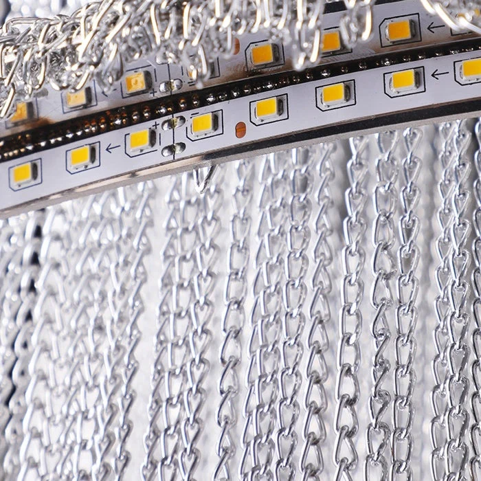 Extra Large Multi-layered Post-Modern Luxury Metal Chains Chandelier for High-ceiling Room - Image 14