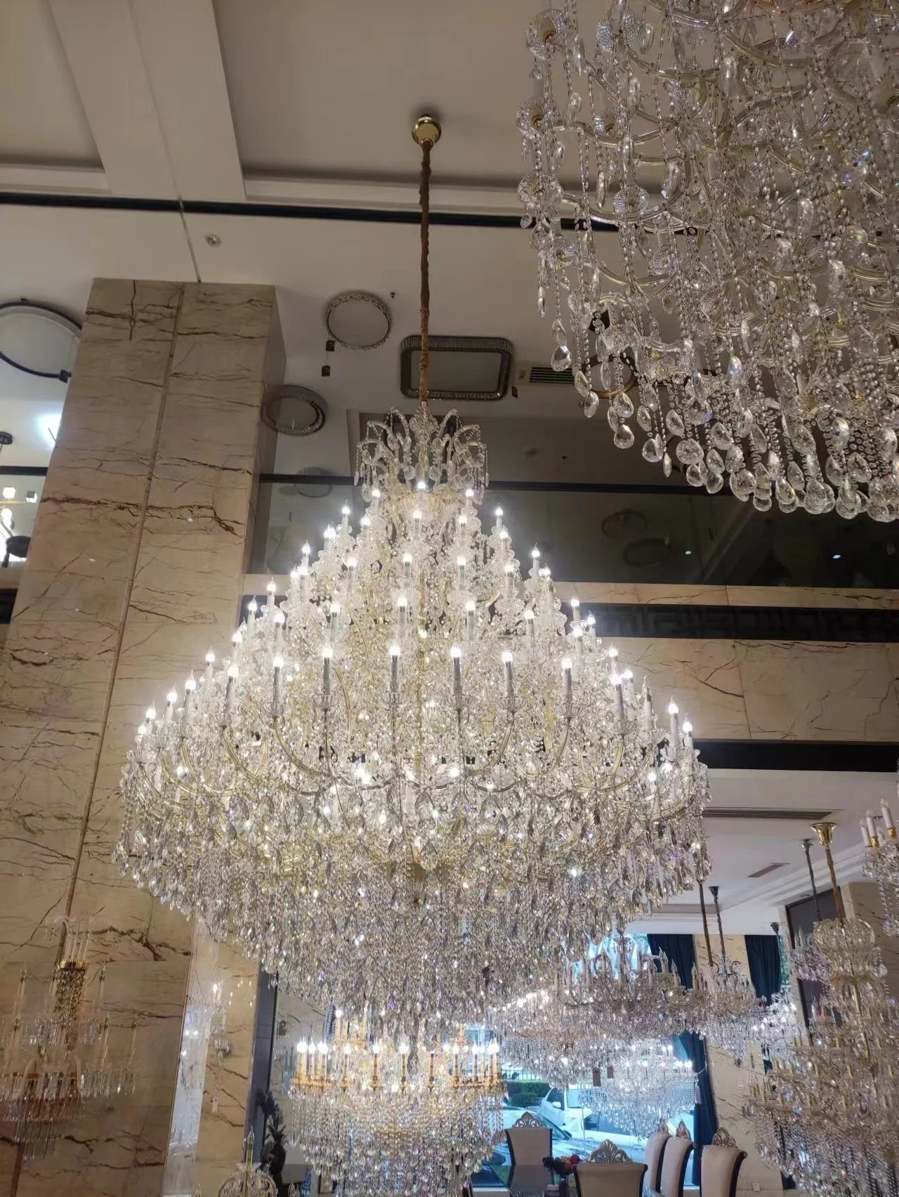 Extra Large Multi-tiered Candle Light  Crystal Chandelier for Hotel/Restaurant - Image 10