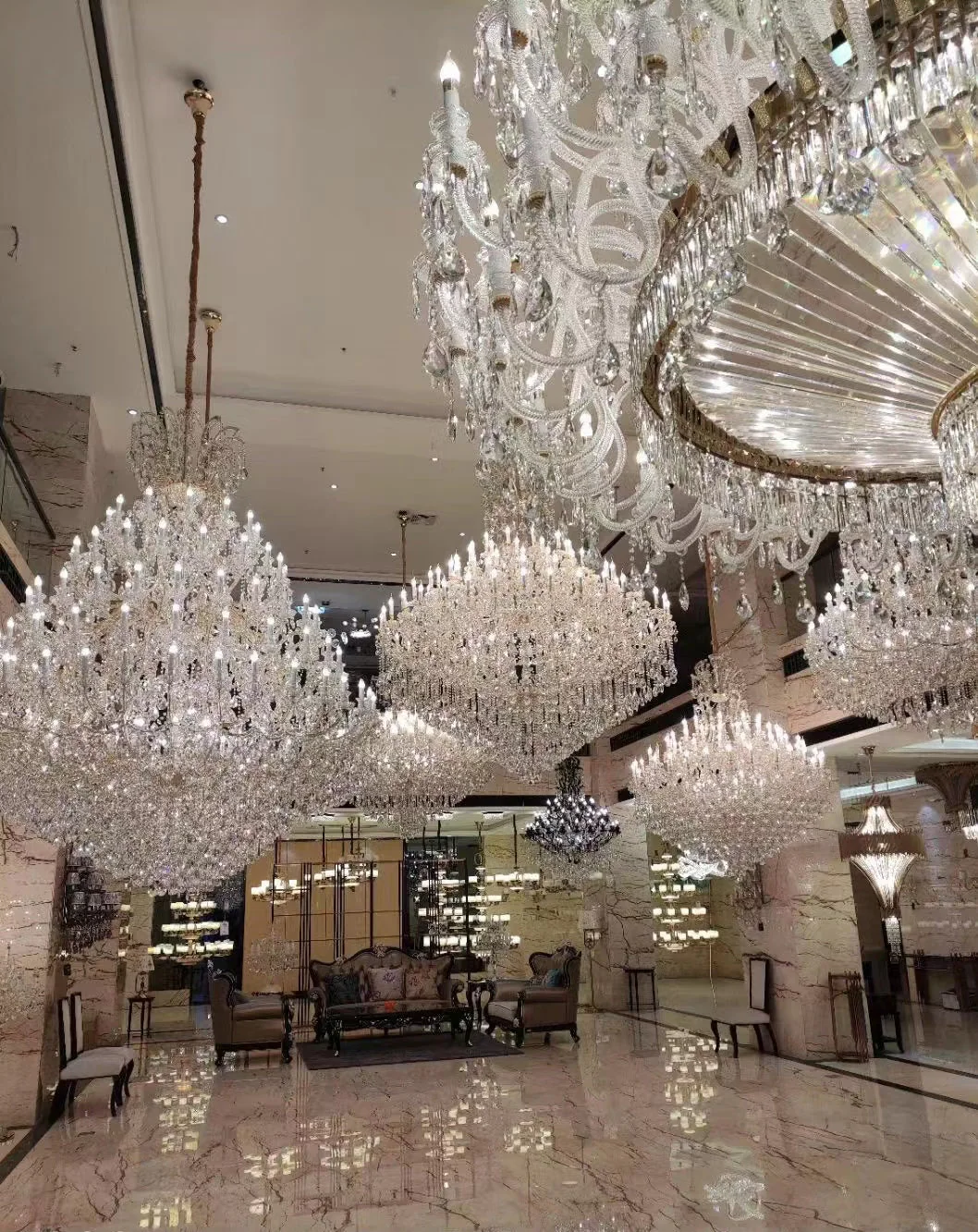 Extra Large Multi-tiered Candle Light  Crystal Chandelier for Hotel/Restaurant - Image 12