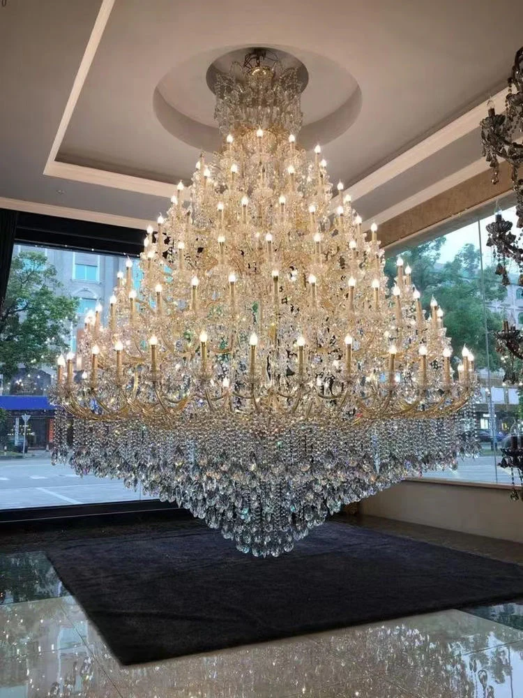 Extra Large Multi-tiered Candle Light  Crystal Chandelier for Hotel/Restaurant - Image 14
