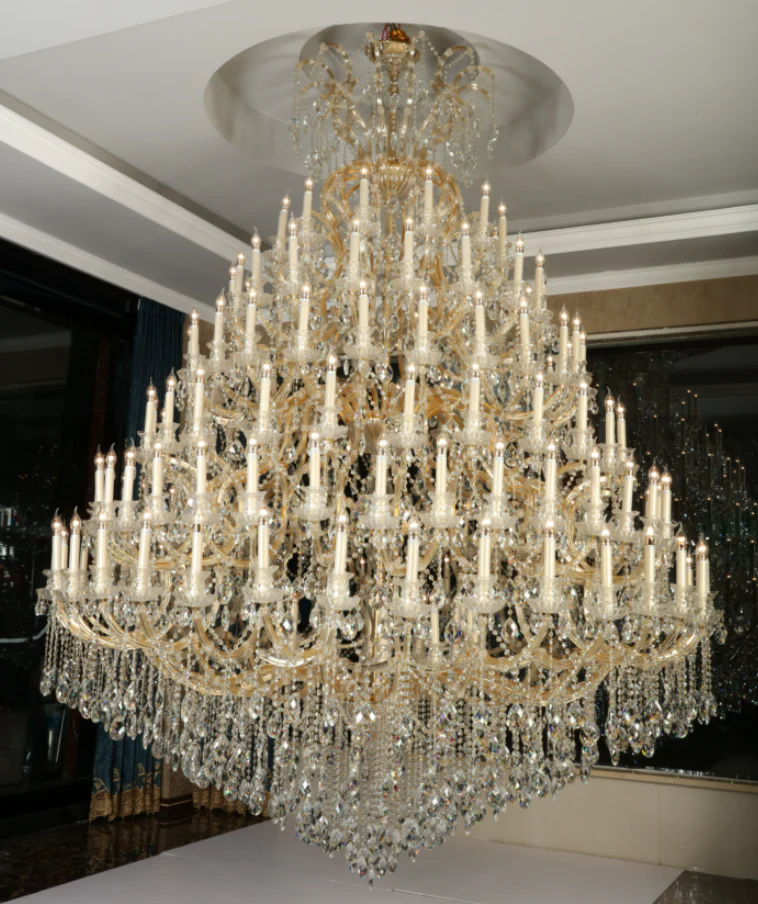 Extra Large Multi-tiered Candle Light  Crystal Chandelier for Hotel/Restaurant - Image 20