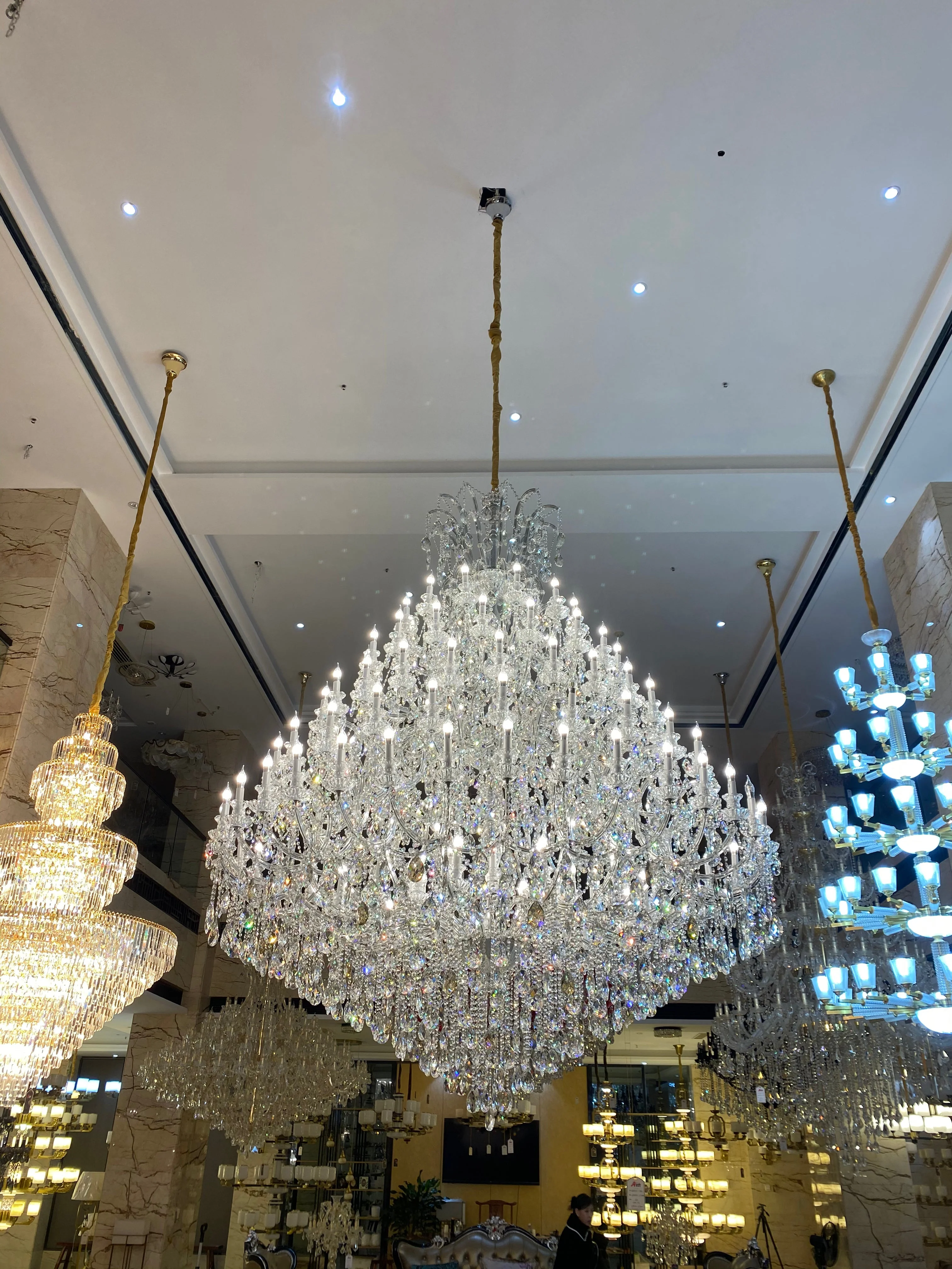Extra Large Multi-tiered Candle Light  Crystal Chandelier for Hotel/Restaurant - Image 8