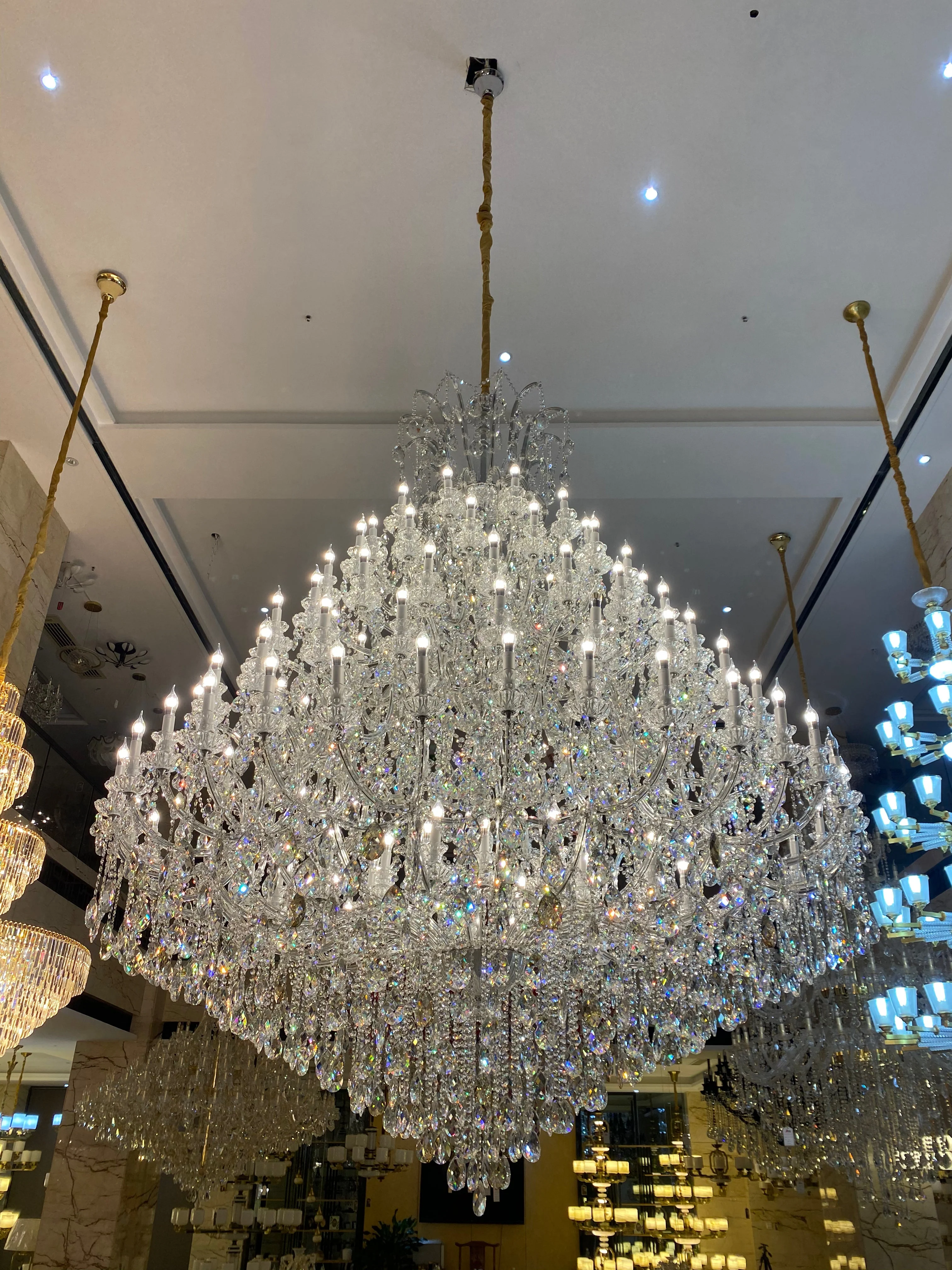 Extra Large Multi-tiered Candle Light  Crystal Chandelier for Hotel/Restaurant - Image 9