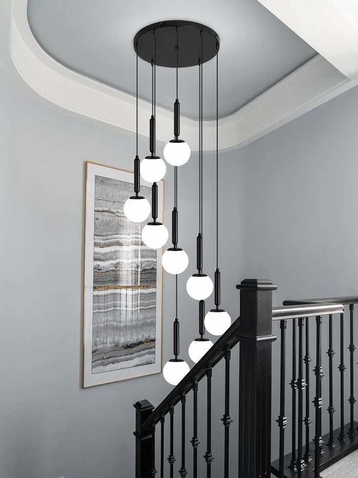 Extra Large Nordic Minimalist Long Pendant Light for Spiral Staircase/High-ceiling Room - Image 2