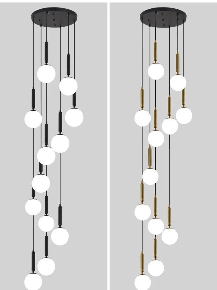 Extra Large Nordic Minimalist Long Pendant Light for Spiral Staircase/High-ceiling Room - Image 6