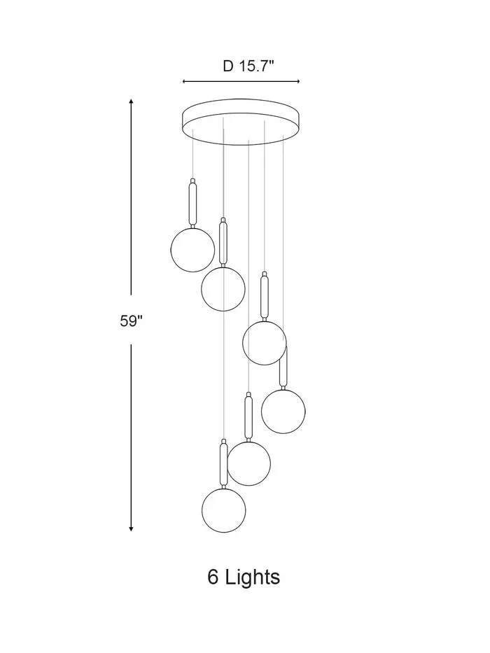 Extra Large Nordic Minimalist Long Pendant Light for Spiral Staircase/High-ceiling Room - Image 8