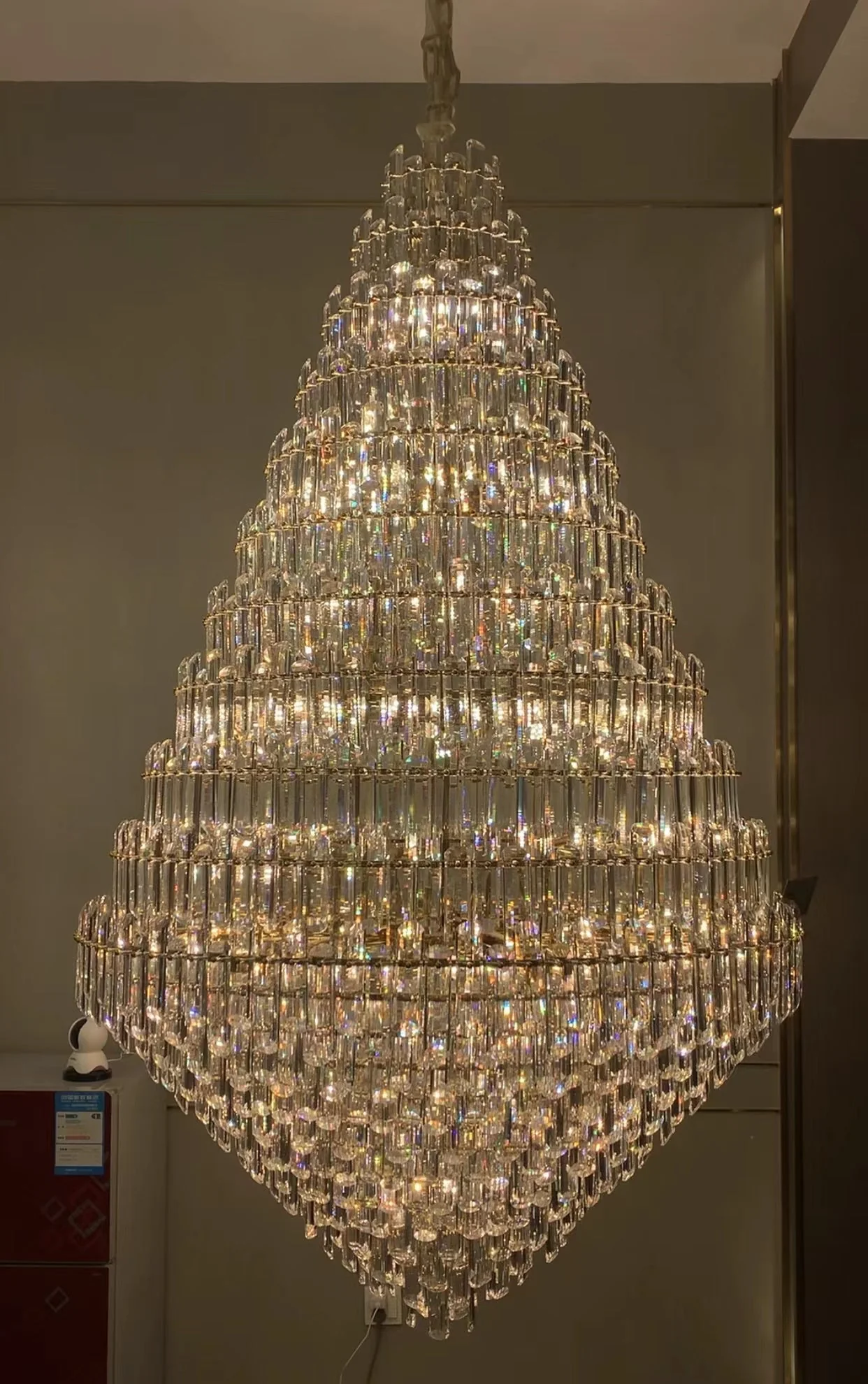 Extra Large Oversized Multi-tiered Crystal Chandelier for Foyer / Entryway - Image 2