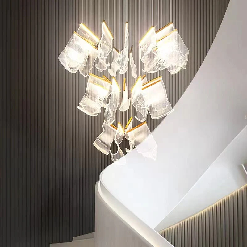 Extra Large Modern Acrylic Chandelier for Staircase/Foyer/Villa/Hall - Image 3