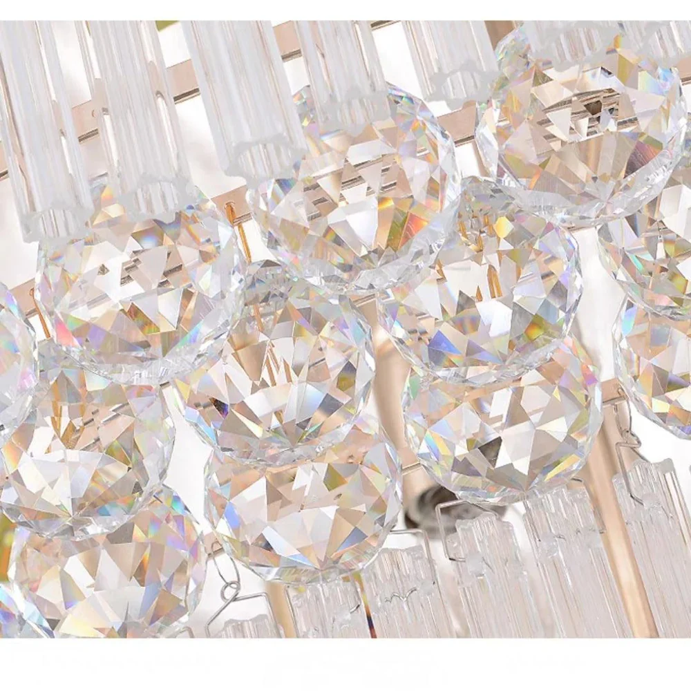 Extra Large Three Layers Round Luxury Flush Mounted Crystal Chandelier for Living Room - Image 10