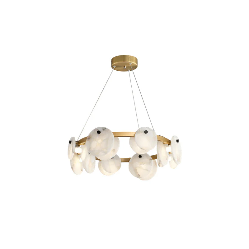 Faelan Alabaster Chandelier Lighting for Bedroom - Image 10